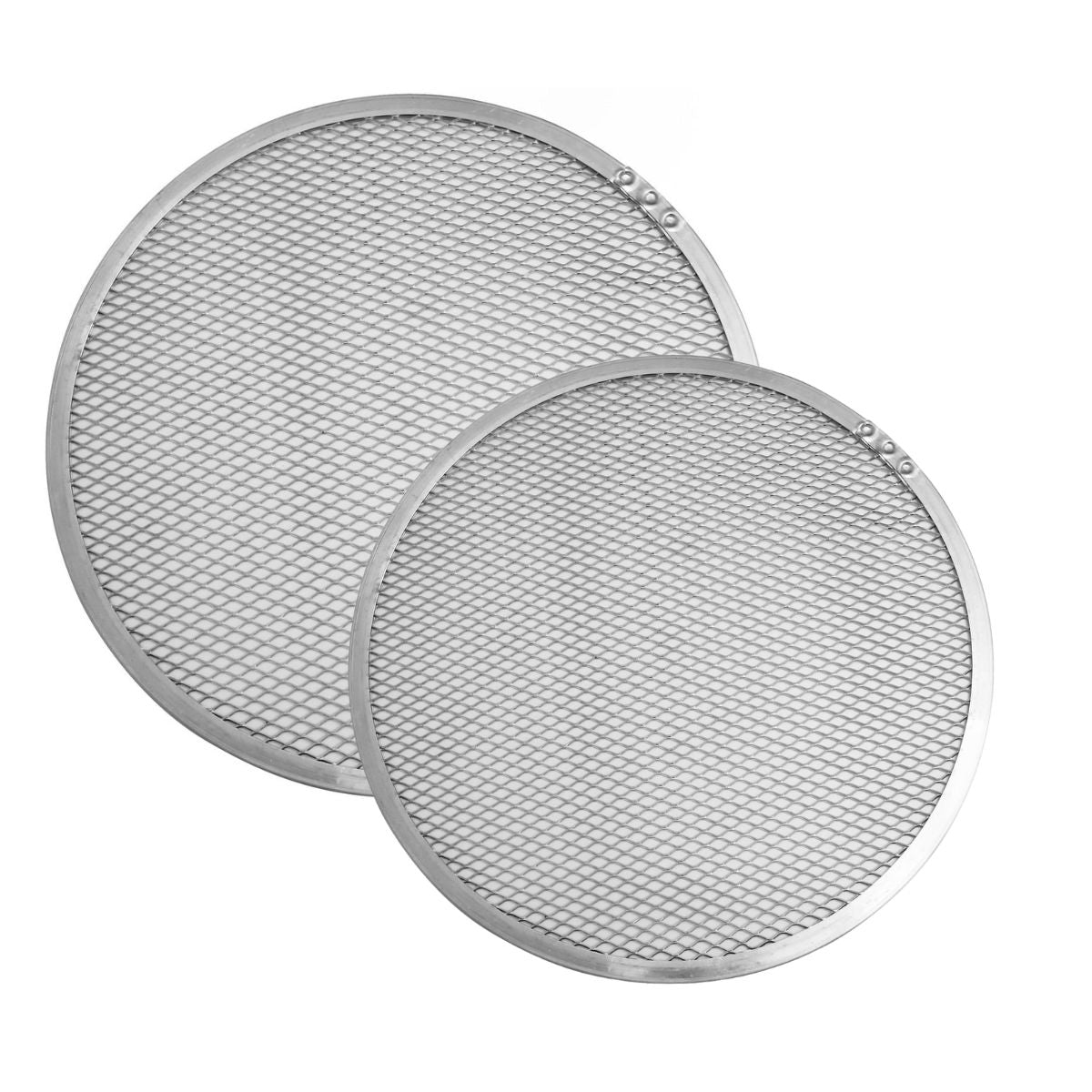 2 Plaques à pizza perforées en alu pour cuisson au four 30 et 33 cm FM Professional ref. 9913350