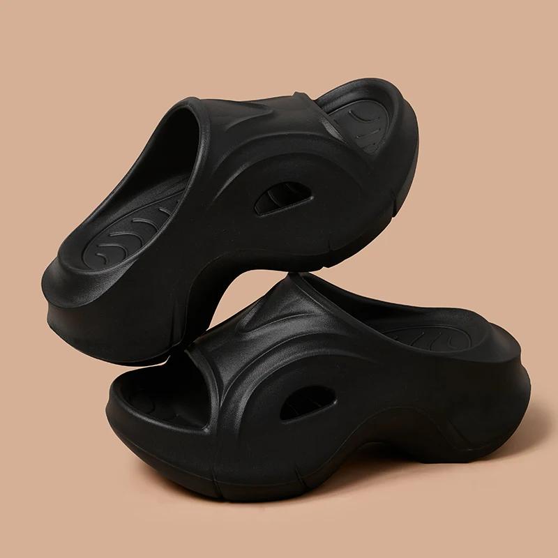 Summer Women's Slippers Lightweight Thick Sole Non-slip Sandals Unique Beach Shoes EVA Material Leisure Comfort Outdoor Slippers