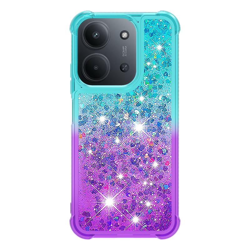 Pro Xiaomi Redmi 15C Pouzdro Redmi15C Třpytivé Tekuté Písky Dynamické Pouzdro na Telefon pro Funda Xiaomi Redmi 15c 4G 5G Kryt Coque