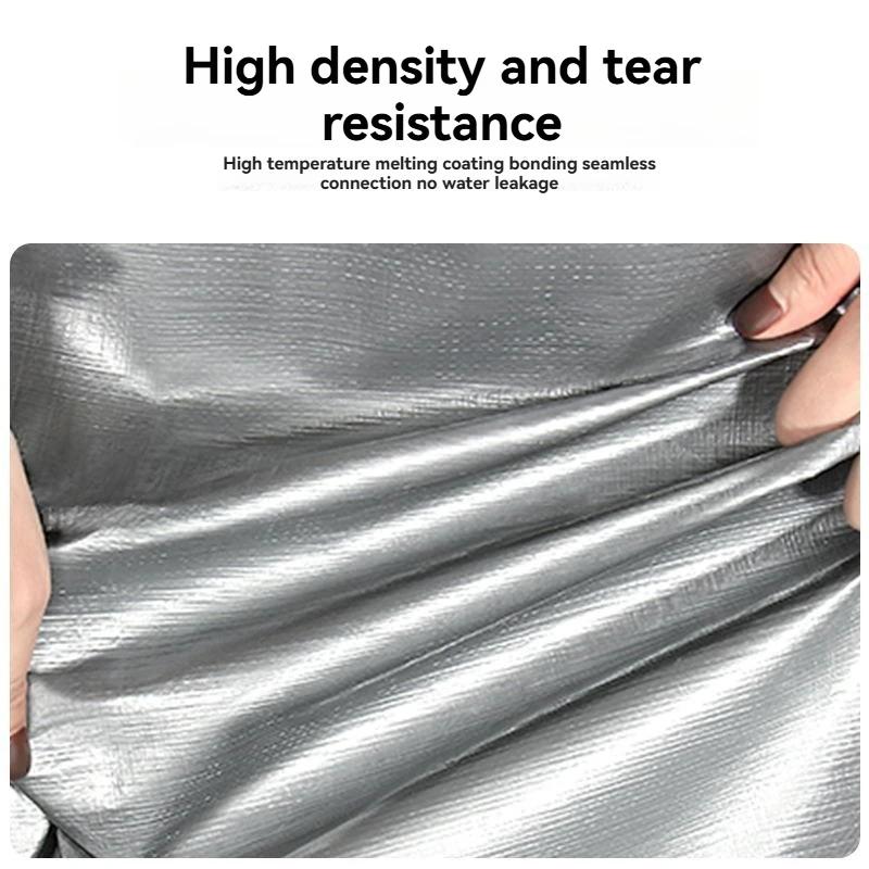 Waterproof Tarpaulin Anti-UV Silver Tarp Multipurpose 2x2m 2x3 3*3 3x4 3mx5 Awning Canopy Rain Cover Outdoor Sunshade Camping