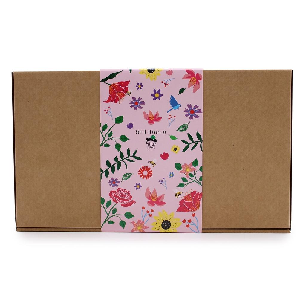 Bath Salt and 16 Soap Flowers Set, Passion