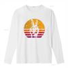 Womens Retro Peace T Shirt Love 60 S 70 Hippie Inspired Vintage Washed Breathable Top For Everyday Wear Stretched Slightly
