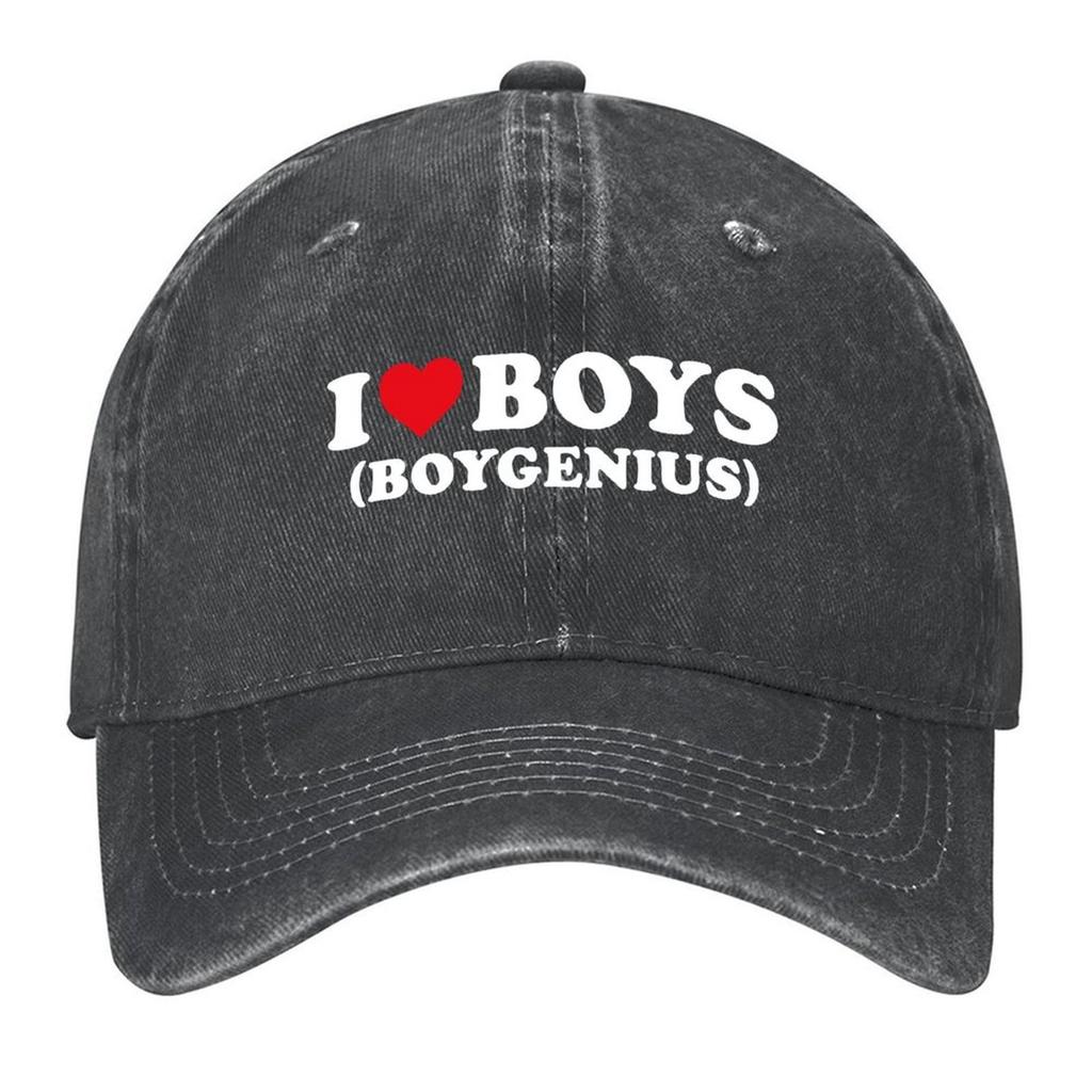 2026 I Love Boys - White Baseball Cap Big Size Hat Birthday Luxury Hat Icon Men Luxury Brand Women's