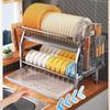 Miflame Multifunctional Double-Layer Kitchen Dish Drying Rack