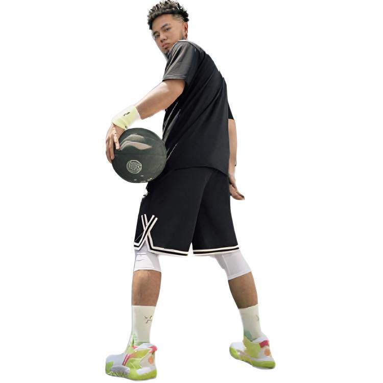 Li Ning Badfive Basketballshorts Herren Himmelblau AAPT033-5