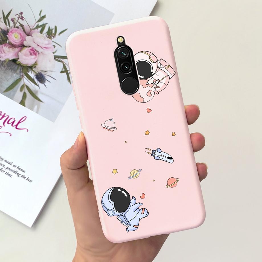 Liquid Silicone Cute Case for Xiaomi Redmi 8 Capa Protective Back Cover For Redmi Note 8 Pro Note8Pro Note 8T Bumper Redmi8 Case