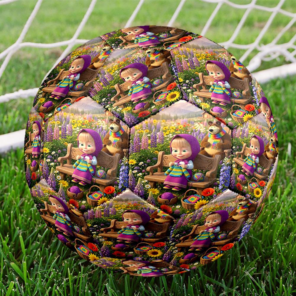 Animazione a cartoni animati Dimensioni di stampa 5 Pallone da calcio, Pallone da calcio standard per partite sportive e allenamenti di squadra, Regalo ideale per i tifosi di calcio