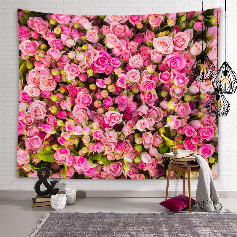 Эстетический гобелен с цветком розы — фото 3