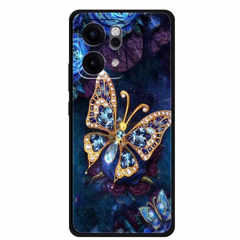 For Oppo Reno14 Pro 5G Case Animals Soft Silicone TPU Phone Cases Back Cover for Oppo Reno 14 Lion Shockproof Cool Wolf Capa