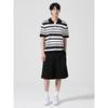 8SECONDS Modified Striped Collar Short Sleeve Knit Black (424651Ly25)