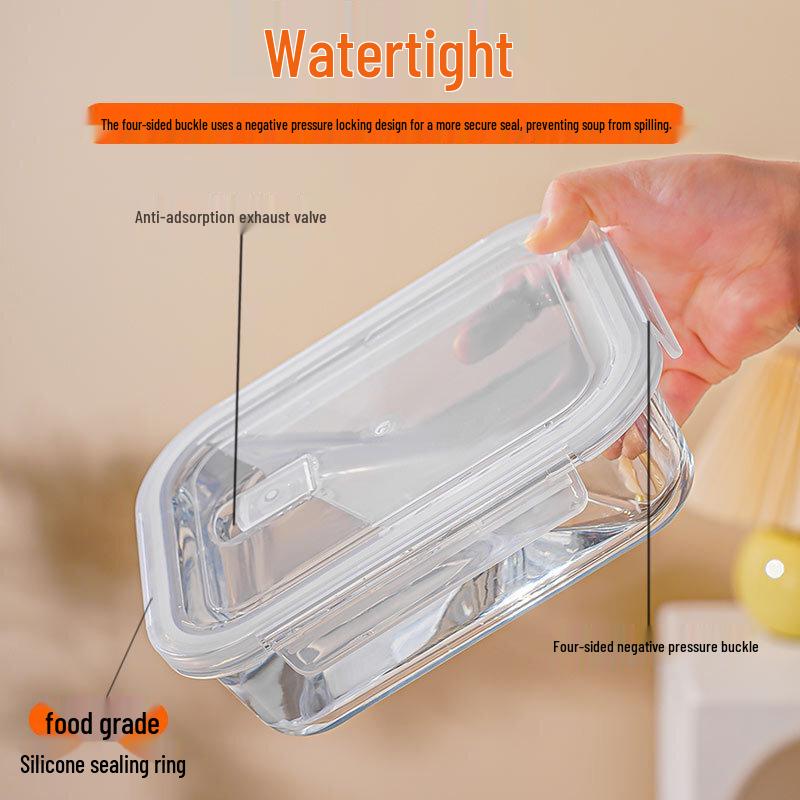 Microwave Safe High Borosilicate Glass Lunch Box