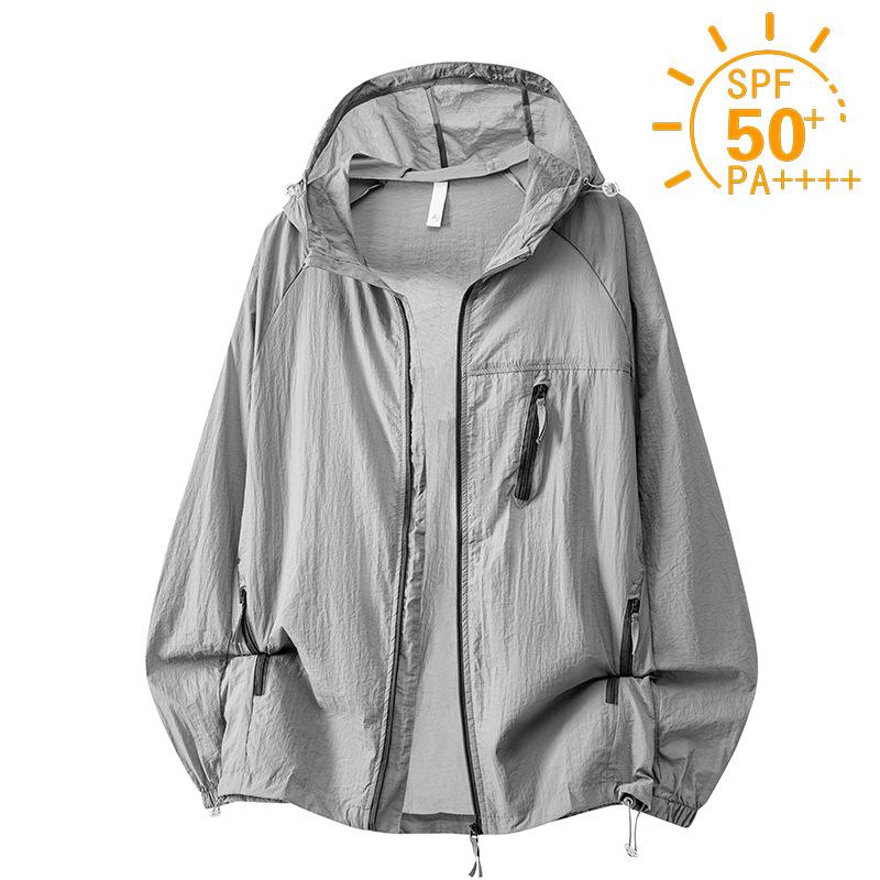 Summer Windbreaker Men Women Lightweight Sun Protection Jacket Unisex Camping Climbing Hiking Outdoor Sports Anti-UV Coat