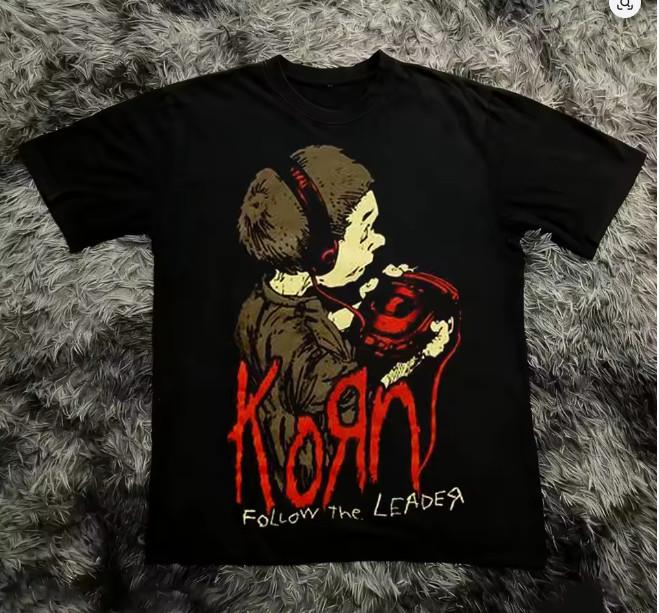 Korn Follow The Leader Cotton Printed T-Shirt L