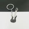Sparkling Rhinestone Guitar Keychain - Creative Metal Car Keyring & Concert Gift Pendant