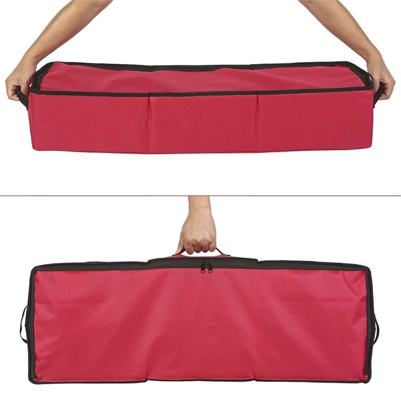 Foldable Compartment Organizers Box Waterproof Oxfords Cloth for Christmas Light Storage