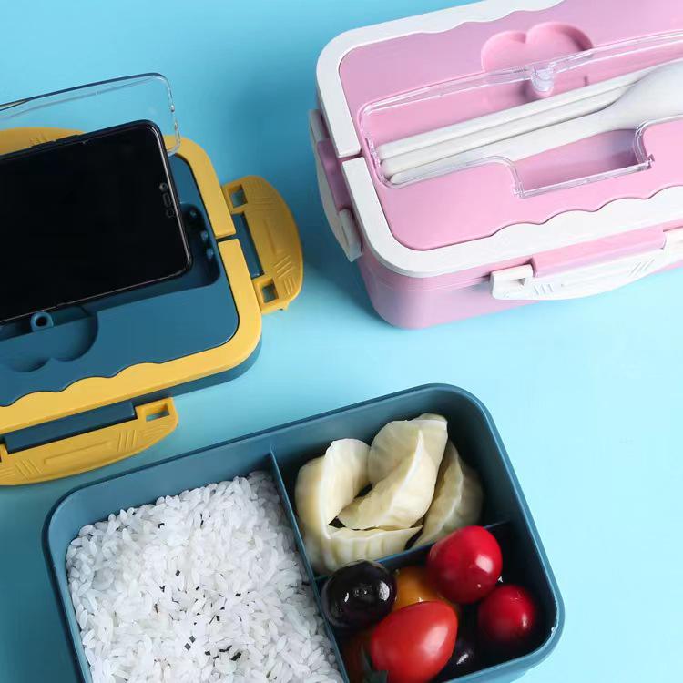 Wheat Straw Insulated Microwave-Safe Bento Lunch Box for Office & Students