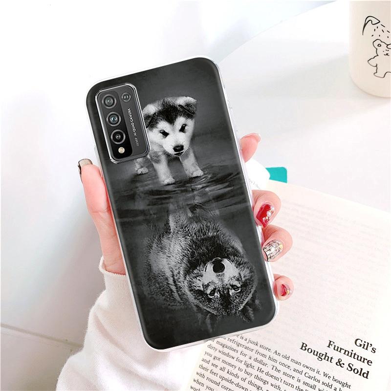 TingYR Cover per Huawei P Smart 2021, Supporto Anello Rotante a 360 Gradi, Cover Telefono Antiurto in TPU/PC, Custodia per Huawei P Smart 2021.(Rosso