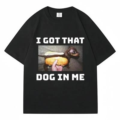 J'ai ce chien en moi T-shirt Graphique Costco Drôle Kirkland Hot Dog Mème T-shirt Homme Femme Style Vintage T-shirt à Manches Courtes