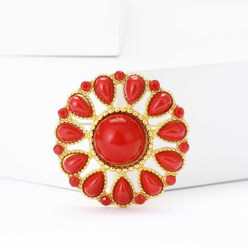 Personalisierte Vielseitige Türkische Kleine Runde Brosche Modische Exquisite Damenanzug Schal Korsage Schmucknadel