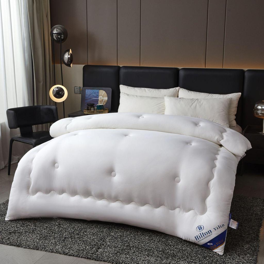 Hilton Hotel Style Feather Velvet Quilt - Spring, Autumn & Winter Bedding Gift.