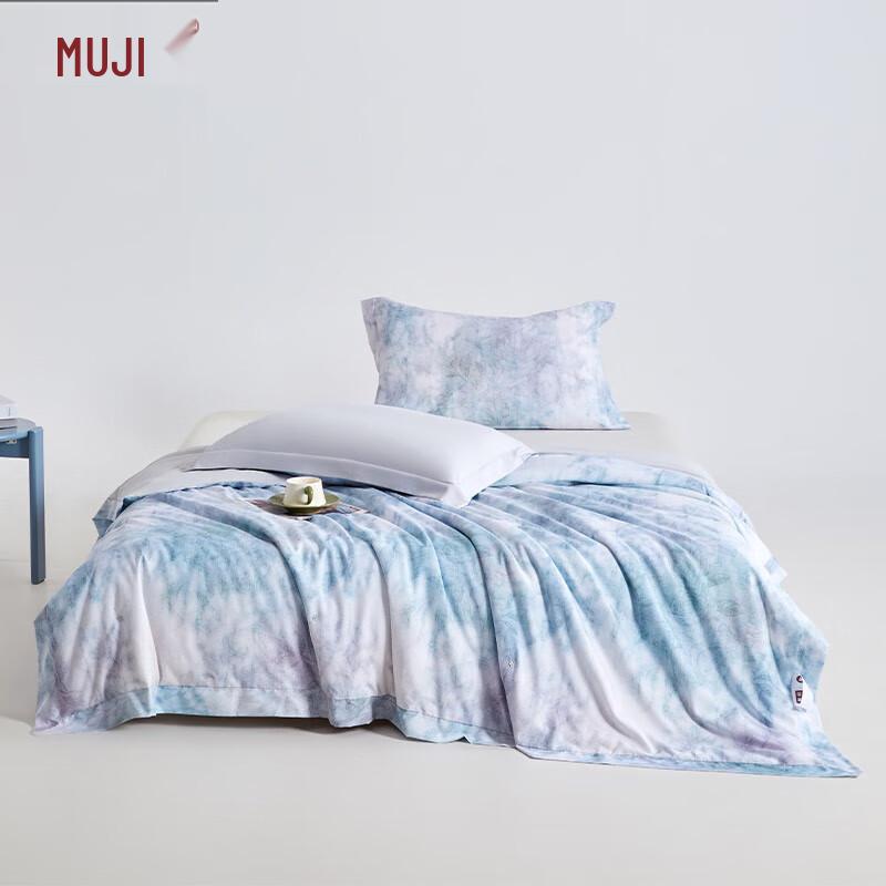 

Muji Luxury Shadow 3D Print Tussah Silk Blend Quilt