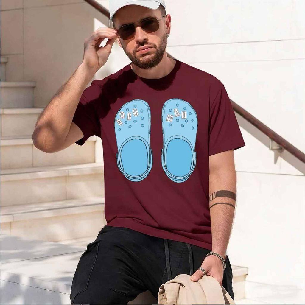 Hoes Mad a Sticker  New Model Unisexs Shortsleeve crewneck TShirt Classic Casual Multiple Colors and Sizes for Daily Wear Al