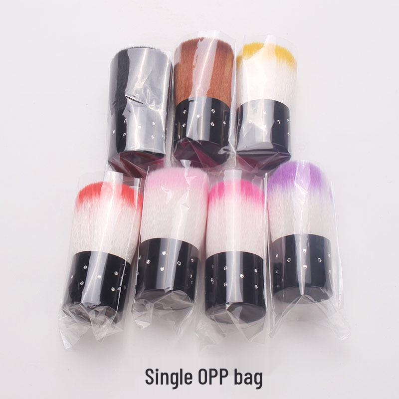 Rhinestone Nail Dust Brush with Soft Bristles - Multi-Color Options, Lightweight Beauty Tool