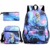 ONE PIECE heat transfer schoolbag primary school student printed backpack large capacity backpack backpack pencil case
