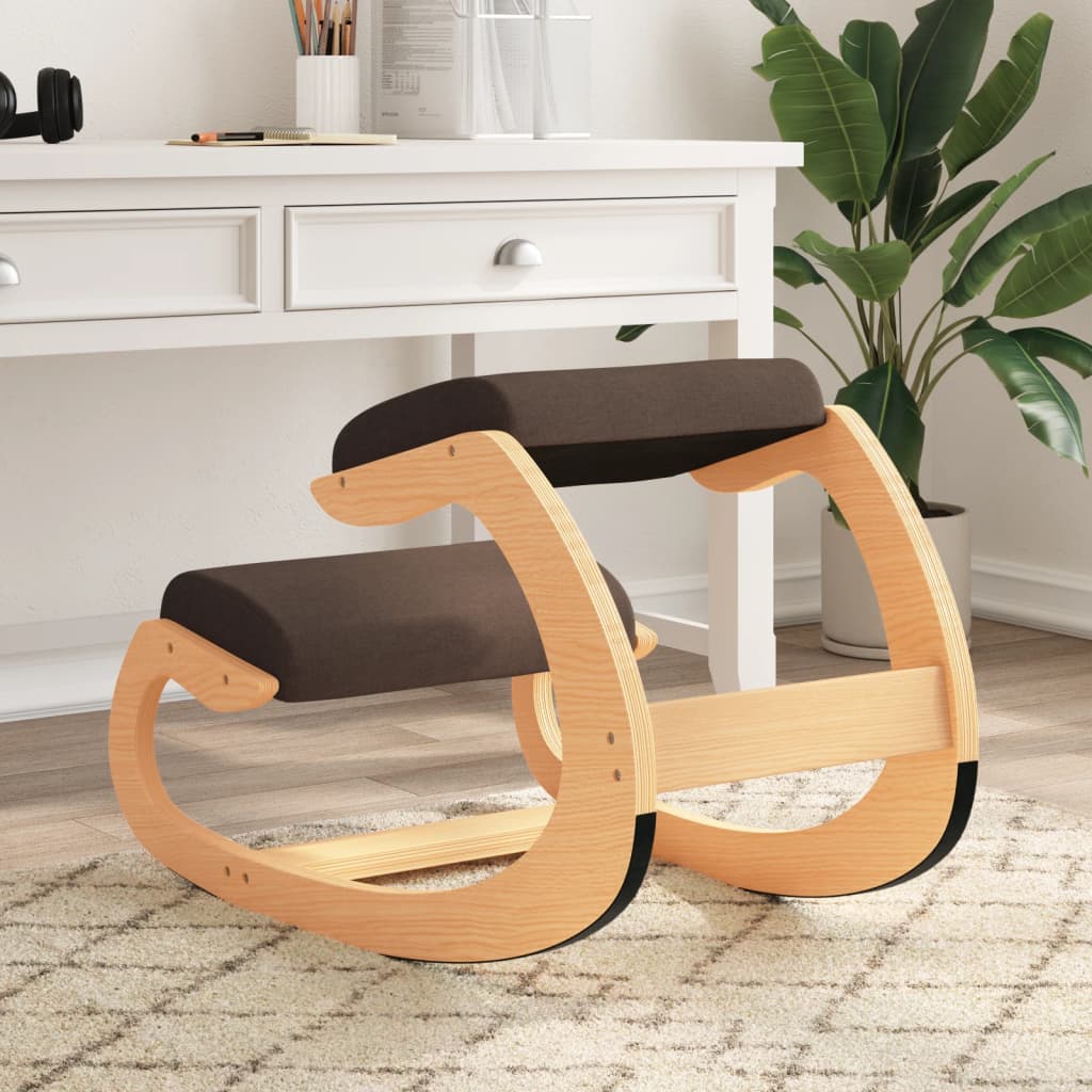 Vidaxl Silla de Rodillas, Marrón, 55X84X55 Cm, Contrachapado de Abedul