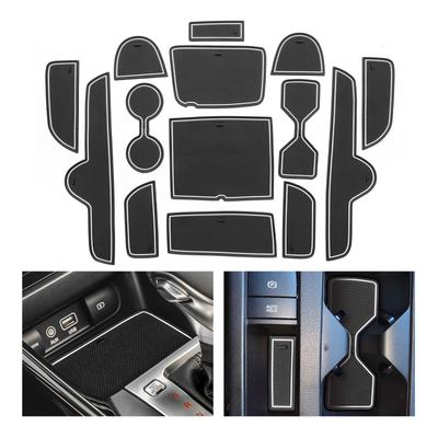 For Kia K3 FORTE Cerato 2021-2023 GT Car Gate Slot Cup Mat Anti-Slip Door Groove Pad Interior Accessories