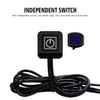 Waterproof Mobile Phone Charging Voltage Meter 12V/2A QC 2.0/3.0 USB Charger Socket for Car Boat Motorcycle Dual USB Power Outlet with LED Digital