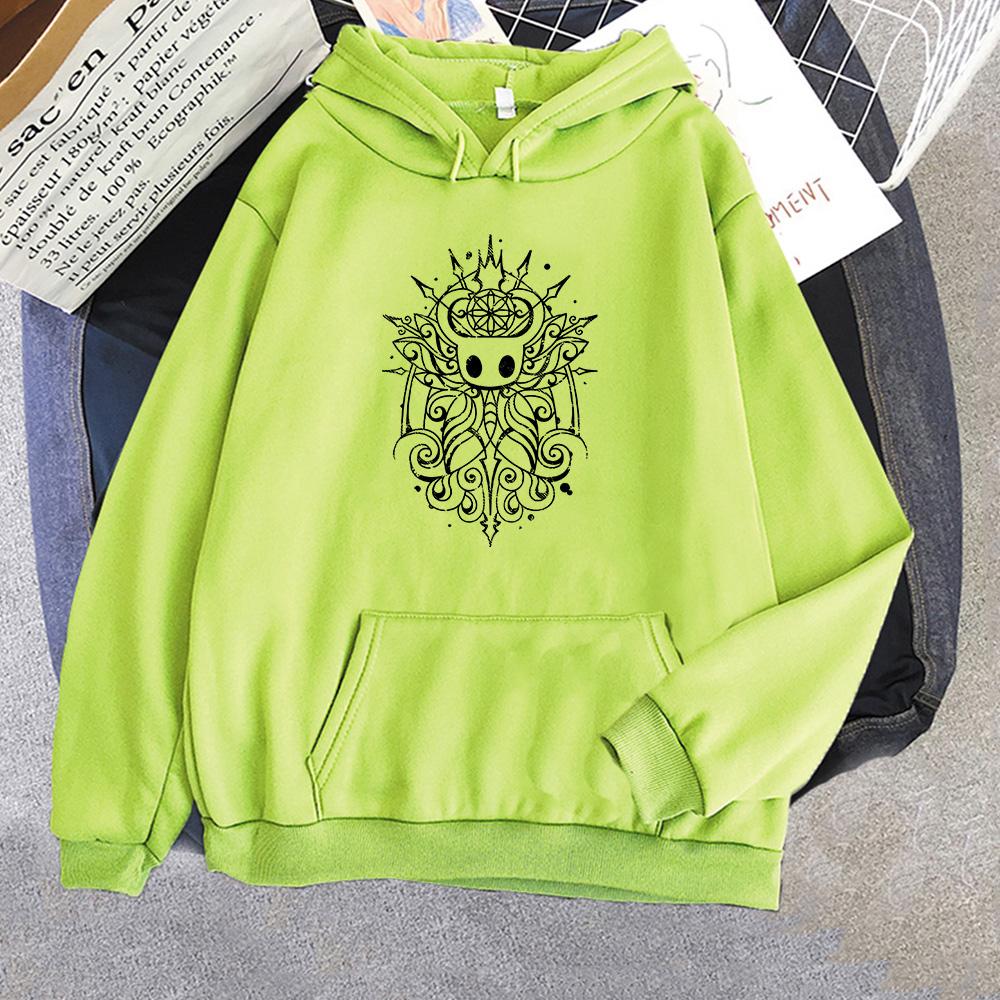 Hollow Knight Creative Graphic Sweatshirt Men Popular Game Character Print Clothes Fall Unisex Casual Hoodie Slight Strech Tops