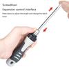 Ratcheting Telescopic Screwdriver Double Purpose Magnetic Ratcheting Screw Driver Adjustable Rod Length Hand Tool