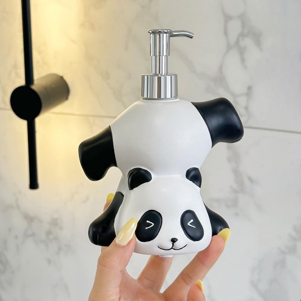 Press Bottle Panda Soap Dispenser Decorative Shampoo Soap Dispenser  Bathroom