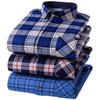 Men's Winter Sherpa Lined Flannel Shirt Jackets Long Sleeve Button Down Fleece Dress Shirts for Men Casual Warm Comfortable Thermal Shirt With Pockets