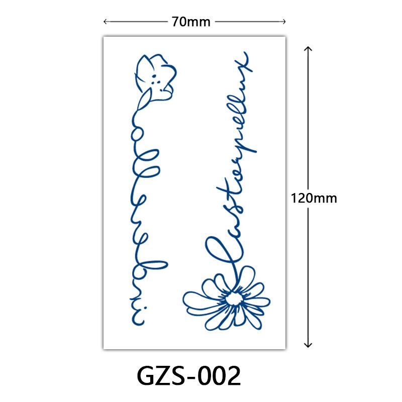 Juice Herbal Tattoo Sticker, Finger Sticker, Juice Semi-Permanent Tattoo Sticker, Sweat-Proof Tattoo