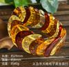 Honigfarbenes Flachperlenarmband für Damen und Herren