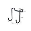 304 Stainless Steel Free Punching Hook Double S-shape Hook Kitchen Bathroom Cabinet Door Back Type Coat Towel Storage Hanger