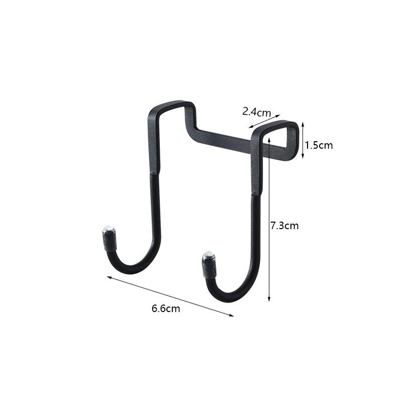 304 Stainless Steel Free Punching Hook Double S-shape Hook Kitchen Bathroom Cabinet Door Back Type Coat Towel Storage Hanger