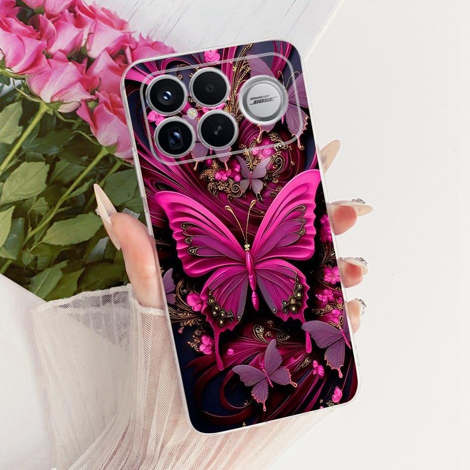 For Xiaomi POCO F8 Ultra Case Luxury Dragon Cartoon Transparent TPU Protection Cover For Poco F8 Pro Ultra PocoF8 Pro Soft Funda