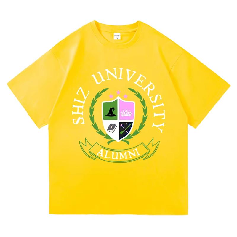 Shiz University Tričko Móda Dámské Estetické Film Zlá Tričko Unisex Vysoce Kvalitní Ležérní Elphaba Glinda Bavlněná Trička