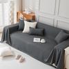 Teddy Velvet Waterproof Couch Towel Four Season Universal Anti Slip Sofa Dust Cover Solid Color Scratch Resistant Fringe Blanket