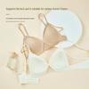 Summer Seamless Triangle Cup Bra: Thin, Breathable Mesh for Small Bust with Antibacterial Push-up Design