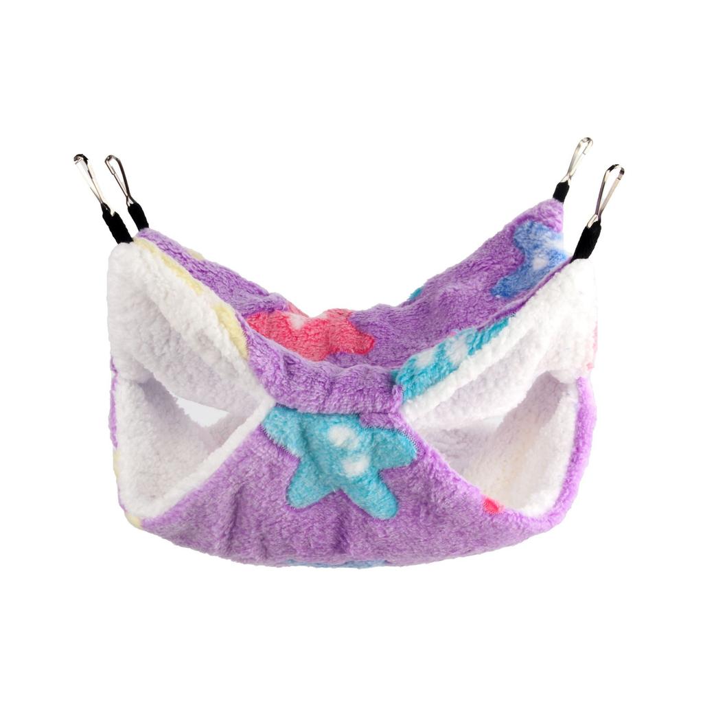 Hammock For Rats Double Thick Plush Warm Bed For Hamster House Nest Sleeping Bag Hanging Tree Beds Guinea Pig Hamster Cage