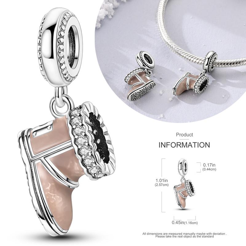 Neueste Kupfer Atemberaubende Charms Perlen Niedliche Haustiere Dangle Leuchtender Hundeanhänger Passend für Original Armband DIY Schmuck