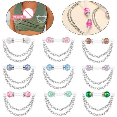 1 Paar Niedliche Strass Fake Nippelringe Nicht Piercing Nippelmanschette Schmuck für Modeaccessoire