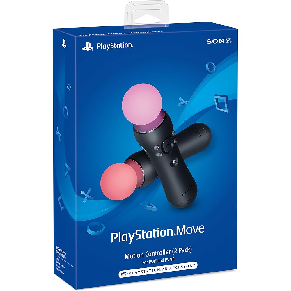 PlayStation Move Motion Controllers - Two Pack - Imported from USA.