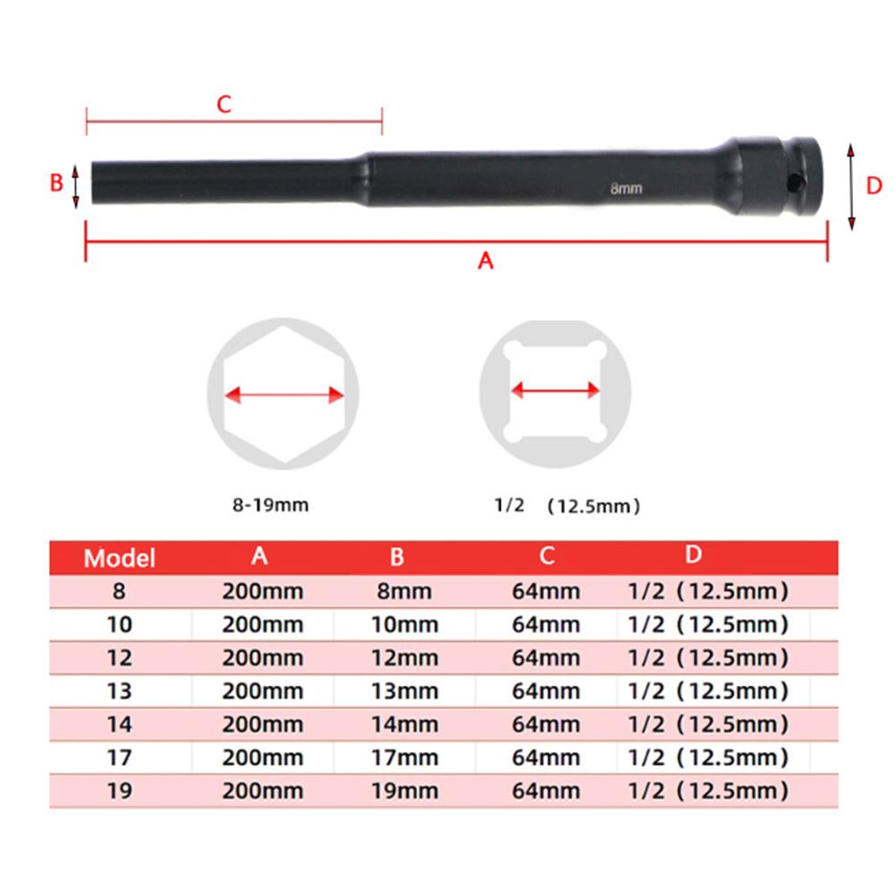 19mm Socket Extender Specification Marks Brand New Complete Specifications Easy To Use For Professional Mechanics