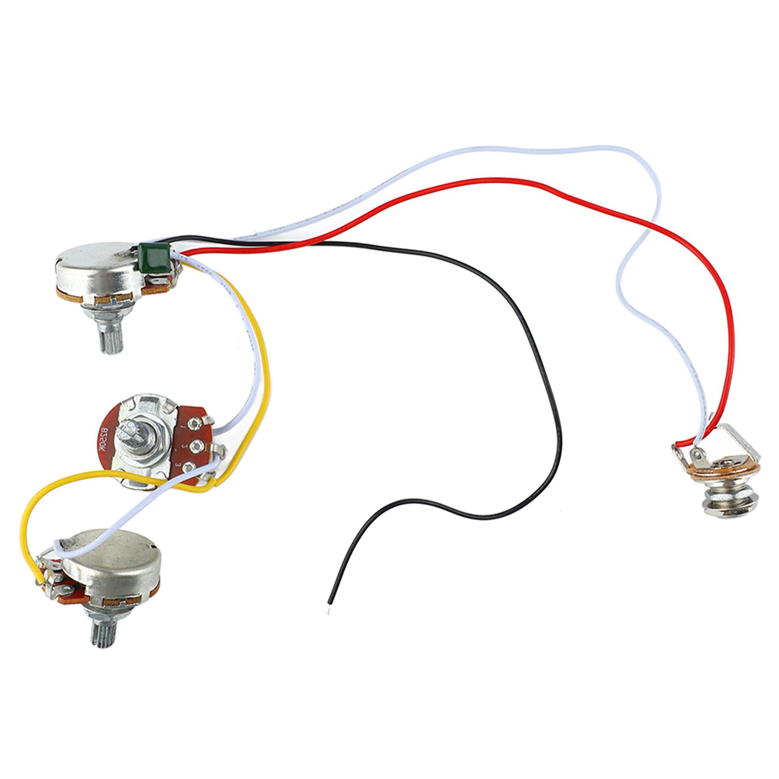 Жгут проводов для гитары Профессиональный жгут проводов для электрогитары Предварительно смонтированный жгут проводов схемы Большой Электрический GU107 3см