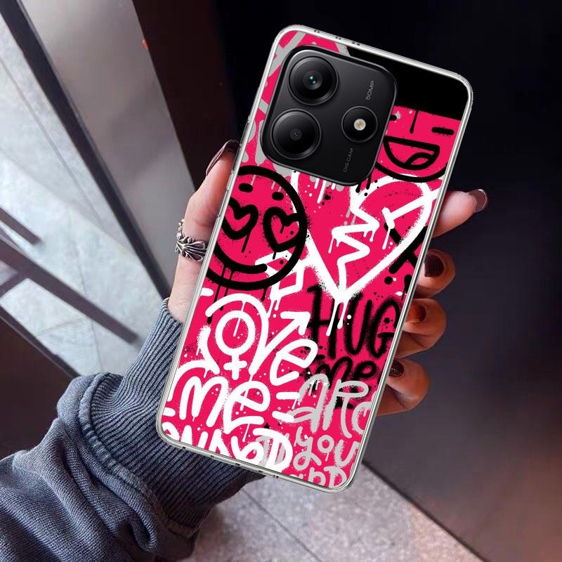 Graffiti Fashion Cool Phone Case For Xiaomi Redmi Note 15 14 14S 13 12S 12 Pro Plus 11S 11 10S 10 4G Cover 11E 11T 5G Print Fund